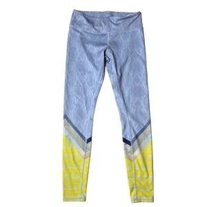 Alo Yoga Leggings Airbrush Blue 28" Leggings Activewear High Waist Women's Small